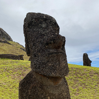 Moai,  Rapa Nui National Park, Easter Island, Chile