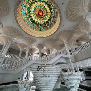 Inside the Omar Ali Saifuddien Mosque, Bandar Seri Begawan, Brunei.