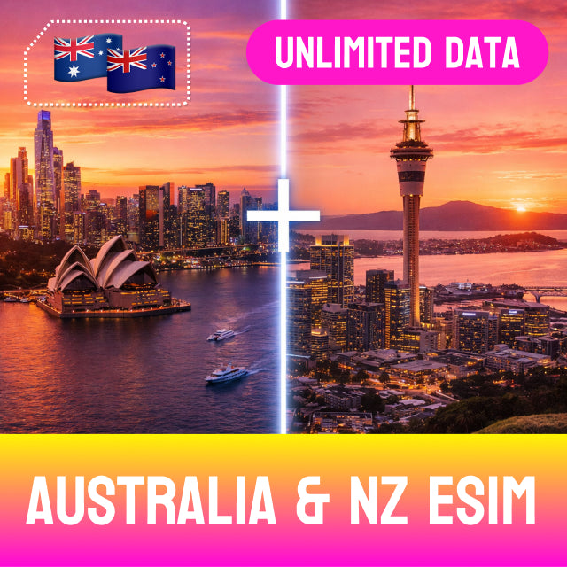 Australia & New Zealand Unlimited Data eSIM