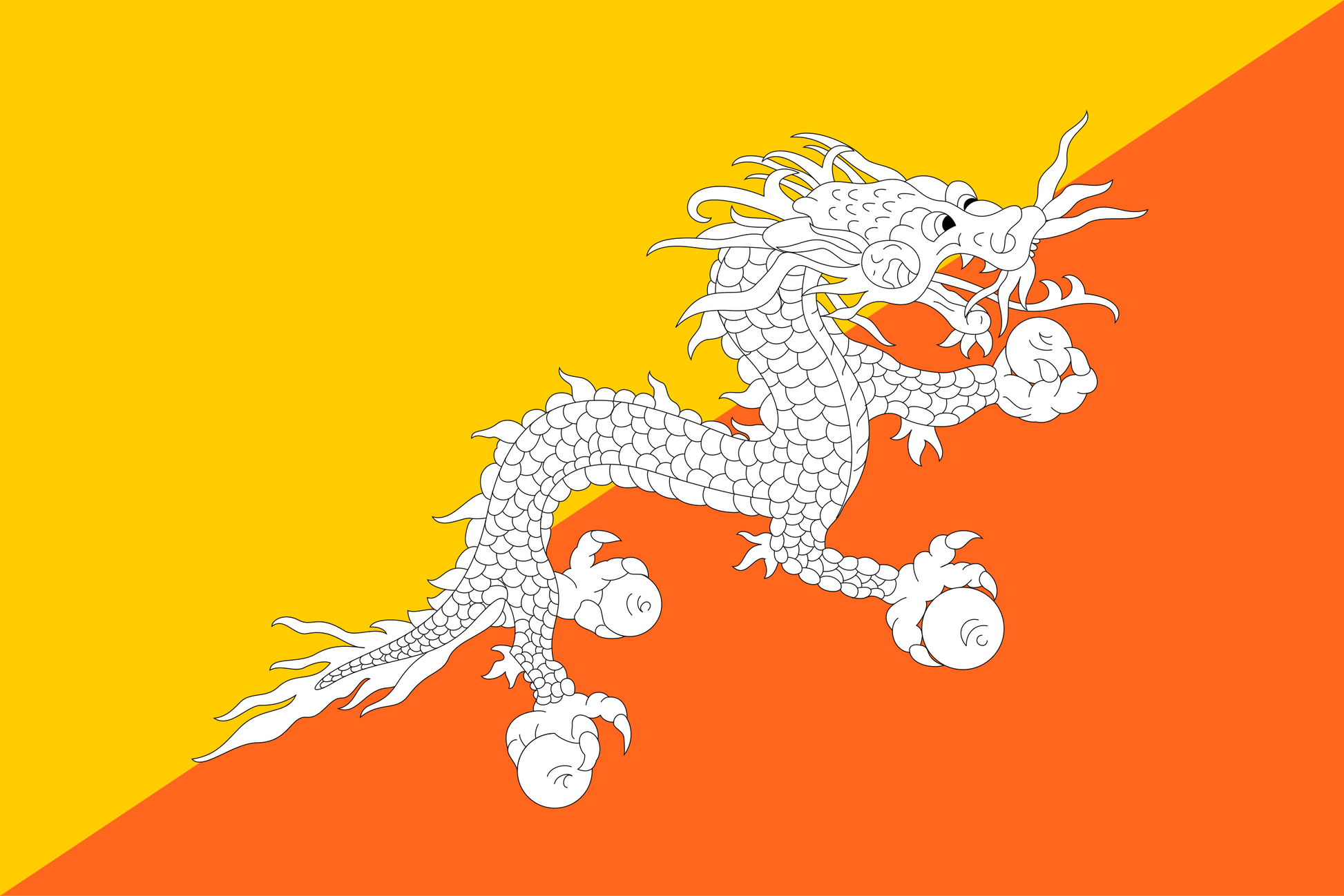 Bhutan Flag