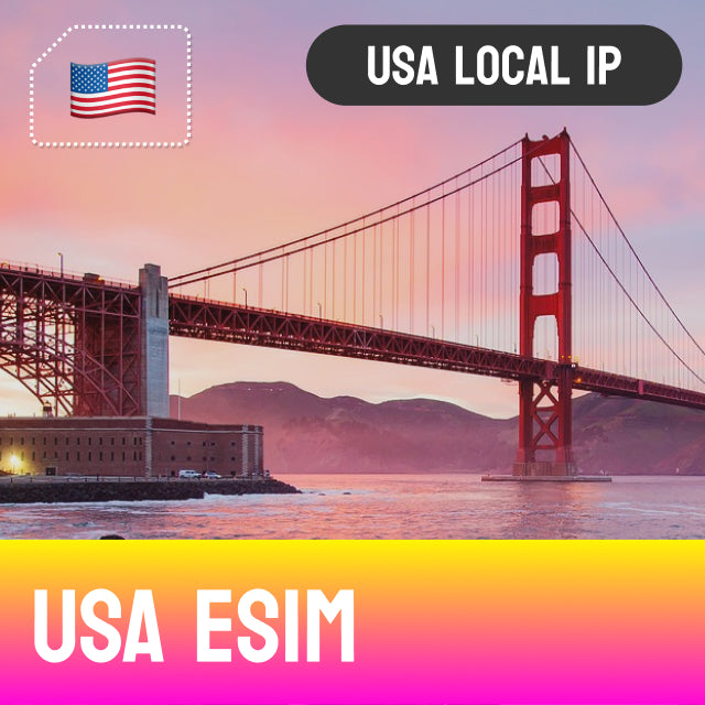 Golden Gate Bridge - USA eSIM with USA Local IP
