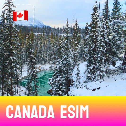 Jasper National Park in Winter - Canada eSIM