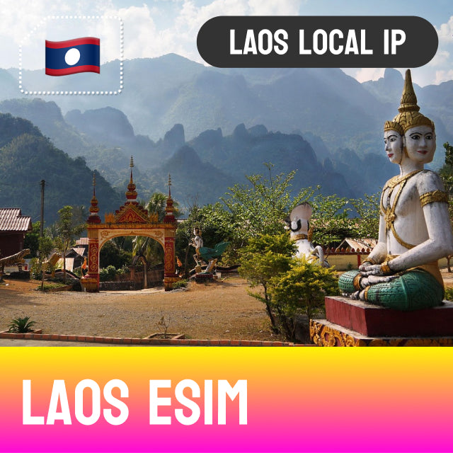 Laos eSIM - Laos Local IP Address 