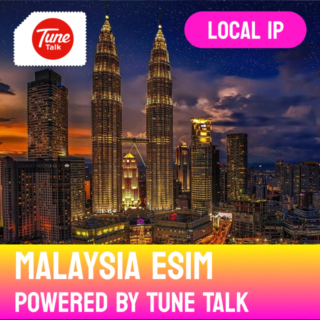 Malaysia eSIM Powered by Tune Talk | Local IP