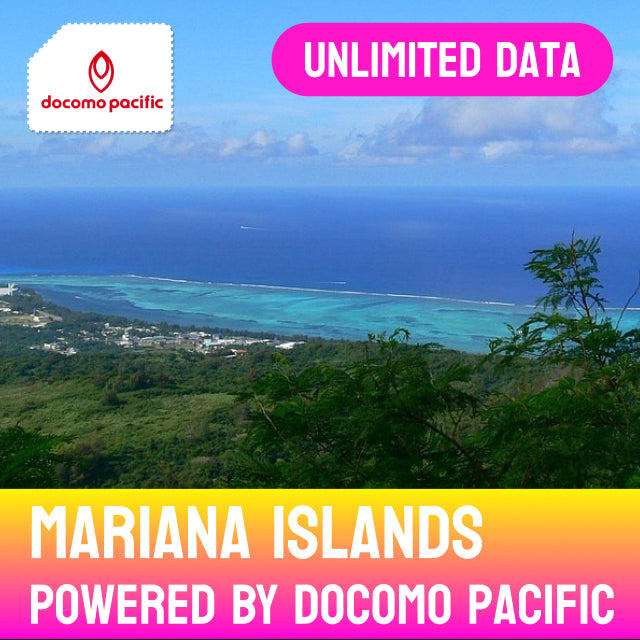 Mariana Islands Unlimited Data eSIM powered by Docomo Pacific | Guam, Saipan, Tinian and Rota islands.