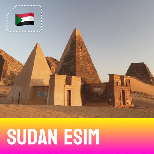 Nubian pyramids - Sudan eSIM