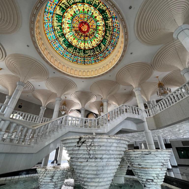 Inside the Omar Ali Saifuddien Mosque, Bandar Seri Begawan, Brunei. 