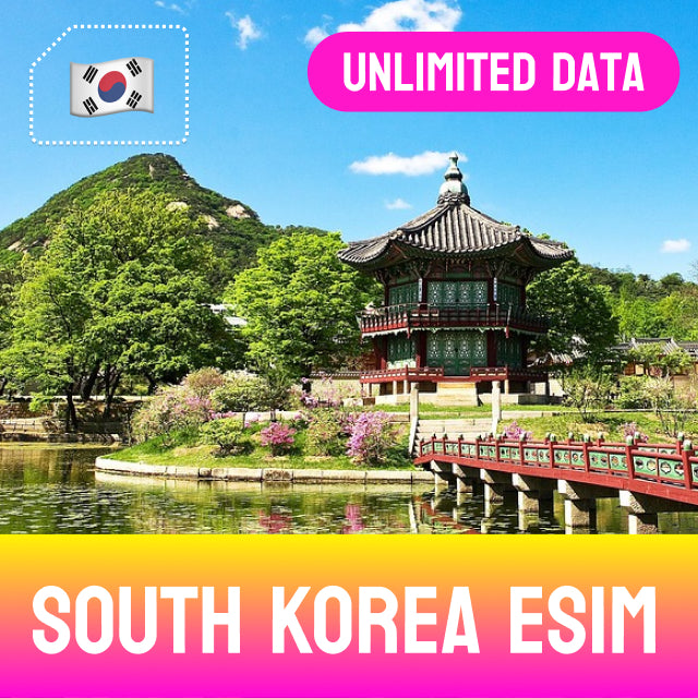 South Korea eSIM - Unlimited Data 
| Gyeongbok palace garden