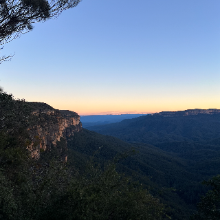 Sunnet over Blue Mountains District, NSW Australia