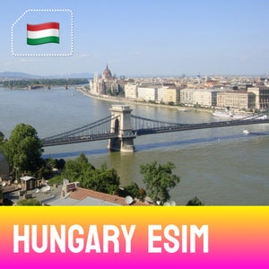 Széchenyi Chain Bridge over the  River Danube Budapest - Hungary eSIM