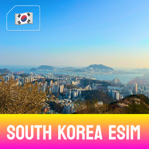 View from ‎⁨Hwangnyeongsan⁩ overlooking Busan⁩ - South Korea eSim