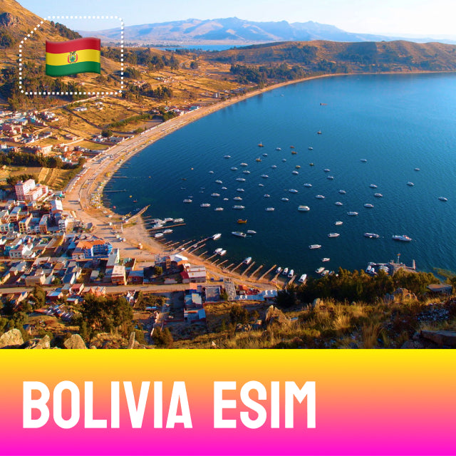 View looking over Copacabana in Bolivia - Bolivia eSIM