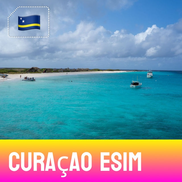 Curaçao eSIM – tranquil beach with blue water, Curaçao