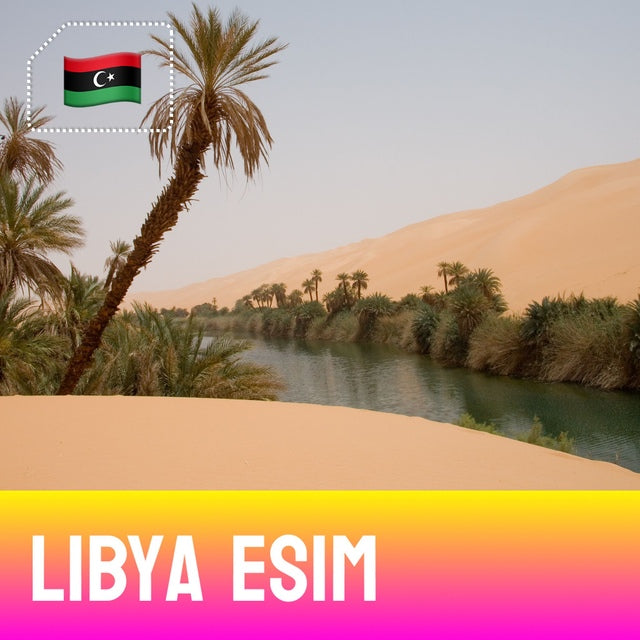 Libya eSIM – Ubari Lakes in the Libyan desert