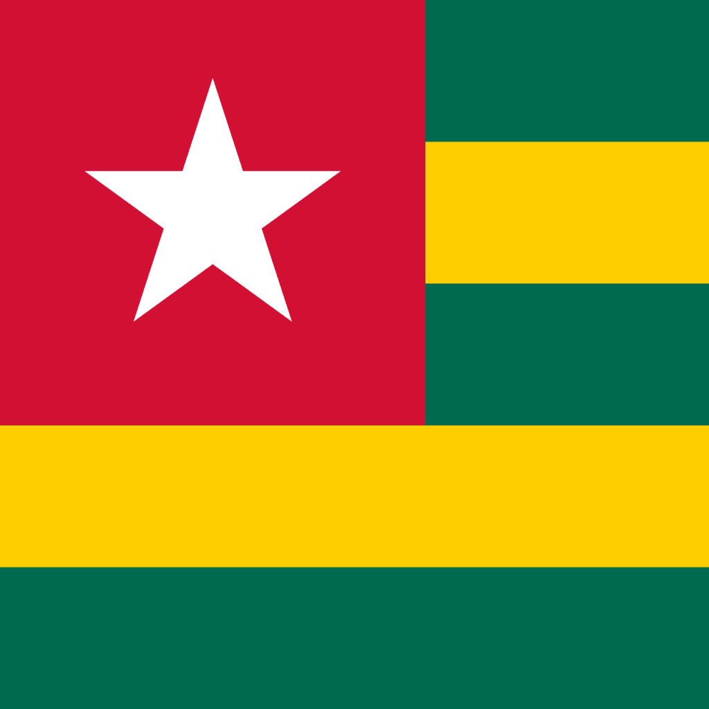 Togo eSIM – flag of Togo